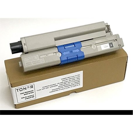 Toner OKI C332dn MC363dn - Noir - 3 500 pages - Cartouche Code OKI 46508712 - EAN 5031713067351 - Régénéré Made in Italy