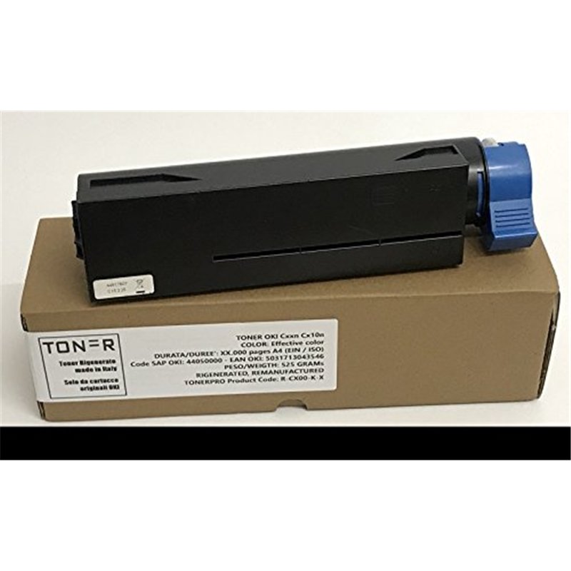 Toner OKI B432 B512dn MB492dn MB562dnw – Noir – 12 000 pages – Cod OKI 45807111 – EAN 5031713063421 – Régénéré fabriqué en Itali
