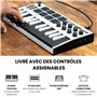 Akai Professional MPK Mini MK3 - Clavier MIDI USB Portable avec 25 Touches, 8 Pads de Batterie, Logiciels et Native Instruments 