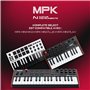 Akai Professional MPK Mini MK3 - Clavier MIDI USB Portable avec 25 Touches, 8 Pads de Batterie, Logiciels et Native Instruments 