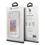 U.S. Polo ASSN Coque rigide pour iPhone 11 Pro Motif drapeau américain Blanc