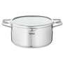 Tefal Nordica Batterie de cuisine 6 pièces Casserole 16 cm, Faitouts 20/24 cm en acier inoxydable garanti 10 ans, 3 couvercles v