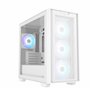 ASUS A21 Plus TG ARGB White White Micro-ATX Case (Support for 165 mm CPU Cooler, 360 mm radiators, 380 mm Graphics Card, ATX PSU
