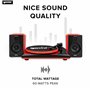 Gemini TT-900 - Red - Platine Disque avec système sonore - Bluetooth - Système Complet