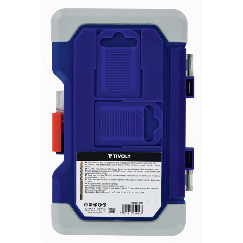 Image secondaire de Tivoly 10922770003 Ranger 7 forets SDS+ Master 3 Ø5-6-8mm L110mm ; Ø6-8-10-12mm L160mm