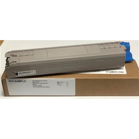 Toner OKI 47095704 pour C824 C834 C844 n dn 824 834 844 - Noir - 5.000 Pages - Régénéré Made in Italy