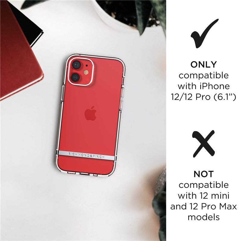 Image secondaire de Richmond & Finch Compatible avec iPhone 12, Coque de Protection pour iPhone 12 Pro 6.1 Zol, boîtier Transparent, Coque de Protec