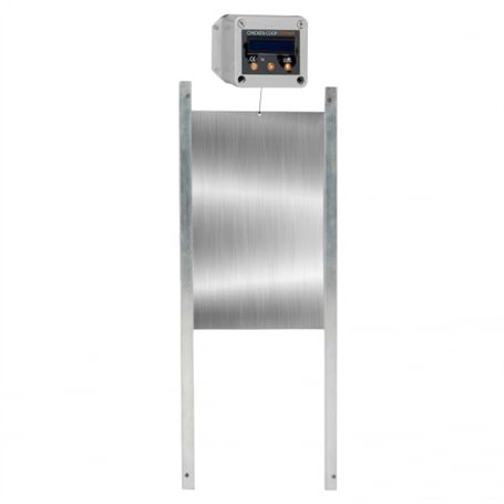 IDMarket - Porte Automatique poulailler programmable Heure et luminosité extérieure 22x33 CM