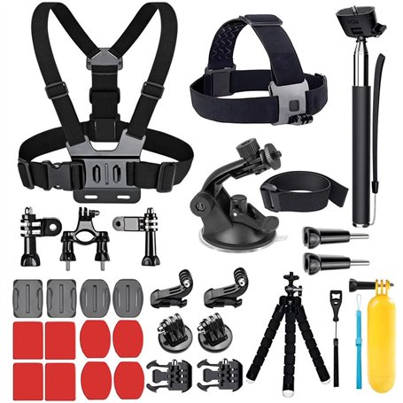 YEHOLDING 25-in-1 Accessoires pour Gopro,Kit d'accessoires de caméra d'action pour GoPro Hero 13 12 11 10 9 8 Max 7 6 5 4 3 SJ40