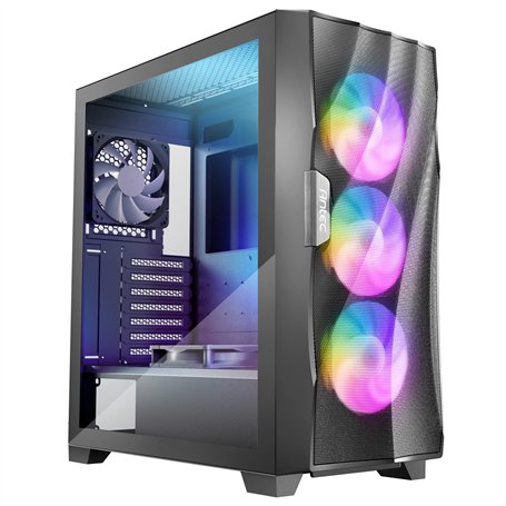 Boîtier Moyen Tour ATX Dark Fleet DF700 Flux RGB avec Panneau Vitré, Noir