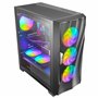 Boîtier Moyen Tour ATX Dark Fleet DF700 Flux RGB avec Panneau Vitré, Noir