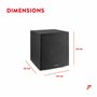Fenton SHFS12B Subwoofer Amplifié 12 Noir, Caisson de Basse Actif, 400 Watts Max, Bass-Reflex, Qualité Sonore Optimale, Caisson