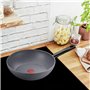 Tefal Natural On Wok 28 cm, Induction, Revêtement antiadhésif, Fonction Thermo-Signal, Emballage éco-responsable, Fabriqué en Fr