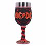 Nemesis Now AC/DC Verre à vin Haute Tension Rock and Roll avec Cornes d'éclairage Noir