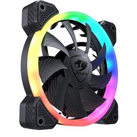 COUGAR GAMING | VENTILATEUR GAMING | VORTEX VK120 RGB - Ventilateur de refroidissement - Réduction du bruit - Effets lumineux -
