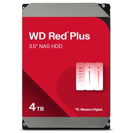 Western 4go Digital WD Red Plus 3.5" 4000 Go Série ATA III Disque dur mécanique