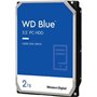 WD Blue 2To Disque dur Interne 3.5" pour PC, 7200 RPM Class, SATA 6 GB/s, 256MB Cache, Garantie 2 ans