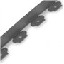 IDMarket - Bordurette de Jardin Flexible 10 M Gris Anthracite Hauteur 5 CM + 30 piquets