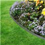 IDMarket - Bordurette de Jardin Flexible 10 M Gris Anthracite Hauteur 5 CM + 30 piquets