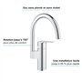 GROHE mitigeur monocommande de cuisine Start, chrome, 30469000 (Import Allemagne)
