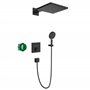 hansgrohe Raindance E Pack encastré avec mitigeur thermostatique ShowerSelect, noir mat, 27939670