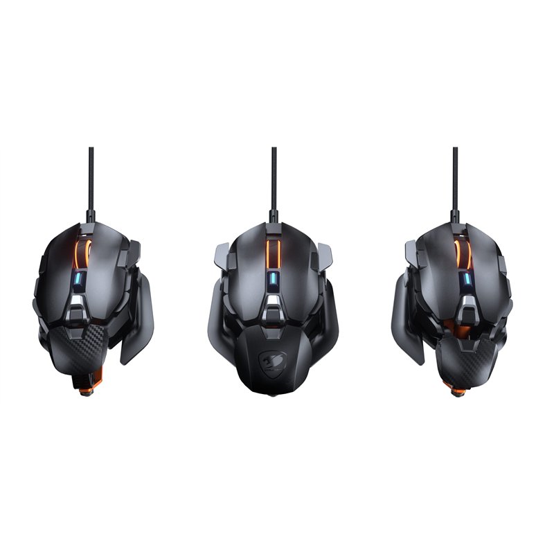 Image secondaire de COUGAR GAMING | SOURIS GAMING | DUALBLADER 16000 DPI NOIR - Ergonomie ambidextre personnalisable - Repose-poignets - Capteur opt