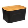 5five Simply Smart Boîte de rangement en plastique avec couvercle en bambou 24 l