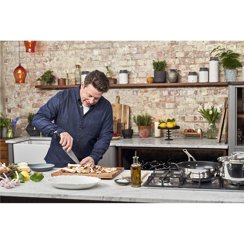 Image secondaire de Jamie Oliver by Tefal Cook's Classics E307S734 Lot de 7 casseroles en acier inoxydable avec couvercles 16/20/24 cm Compatible av