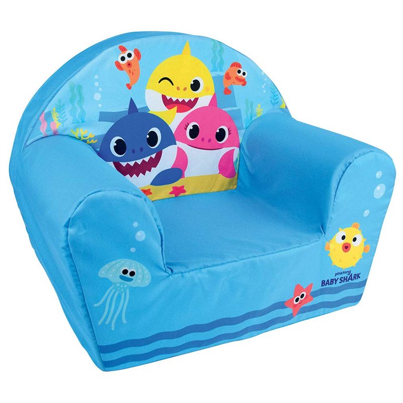 Image secondaire de Fun House 713375 Baby Shark Fauteuil Club Origine France Garantie pour Enfant L.52 x P.33 x H.42 cm, Tissu