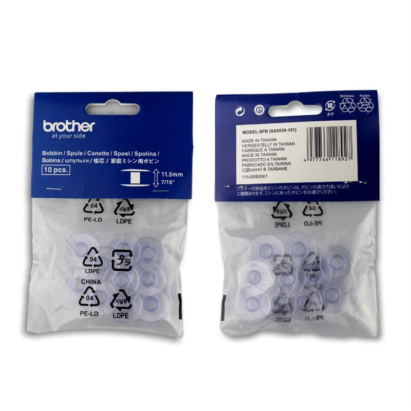 Image secondaire de Lot de 20 bobines pour machines à coudre Brother XL, SP, Innovis, Série A et bien d'autres (20,4 x 11,5 mm)