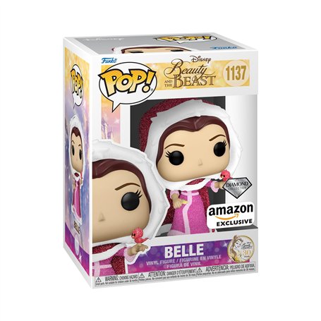 Funko Pop! Disney: Beauty and The Beast - Winter Belle - Diamond Glitter - Figurine en Vinyle à Collectionner - Idée de Cadeau -