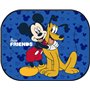 TataWay - Paire de rideaux de voiture Mickey Mouse, Fixation par ventouse, Protection UV, Graphismes, Bleu, 44x35 cm, Polyester