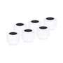 Alphacool Eiszapfen PRO Anschluss 13mm HardTube Fitting G1/4, 6-Pack - weiß