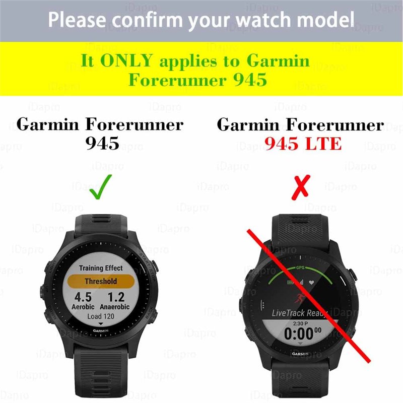 Image secondaire de Vitre Protection pour Garmin Forerunner 945 , iDaPro Verre Trempé Protection Ecran 0,3mm Dureté 9H Screen Protector Anti-Rayure 