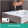 hansgrohe Vernis Blend - Mitigeur de lavabo sans tirette ni vidage, Robinet de salle de bain avec hauteur sous bec 100 mm, écono