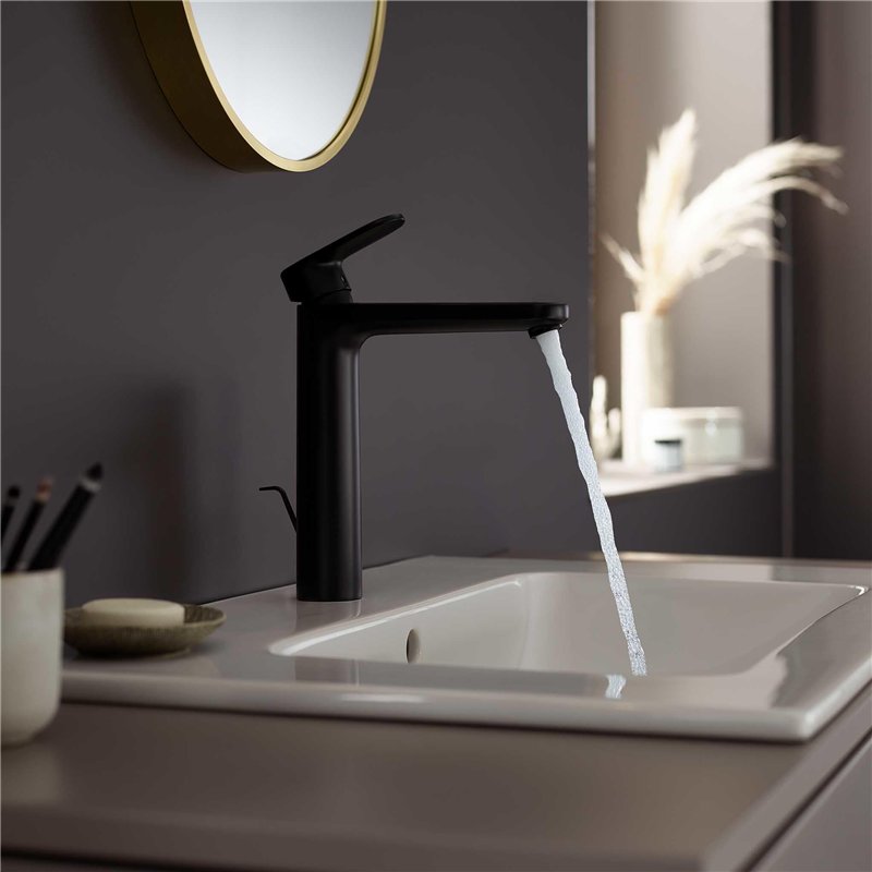 Image secondaire de hansgrohe Vernis Blend Mitigeur de lavabo 190 avec tirette et vidage synthétique, noir mat, 71552670