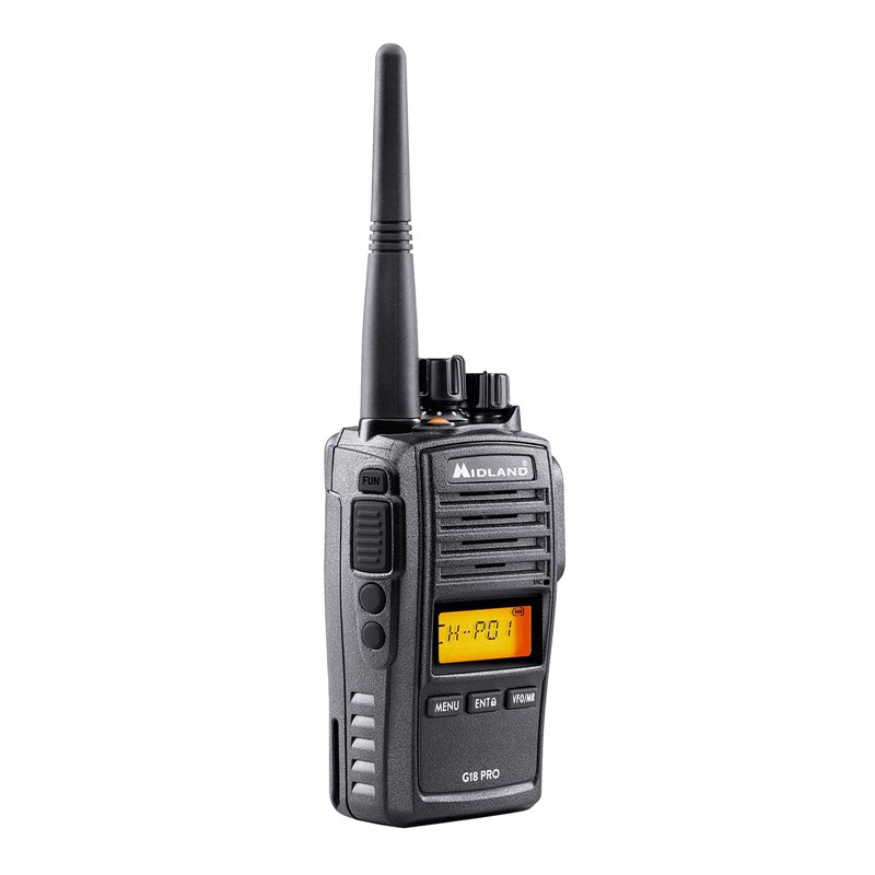 Image secondaire de Midland - Talkie Walkie Longue Portée 12Km Professionnel G18 Pro, Récepteur Radio Émetteur 99 Canaux PMR446 - Militaire MIL-STD-
