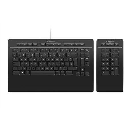 3Dconnexion Clavier Pro avec Numpad, Français (AZERTY) Noir Mat