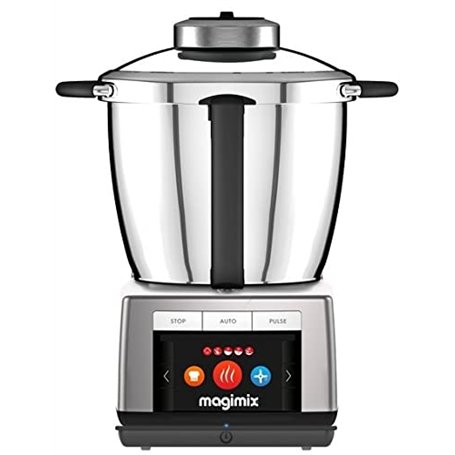 Magimix Cook Expert Connecté XL - Robot de cuisine Multifonction 4,8L, Moteur Professionnel 1800W, Chrome platine