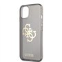 Guess GUHCP13SPCUGL4GBK Coque pour iPhone 13 Mini 5,4" Noir pailleté 4G Big Logo