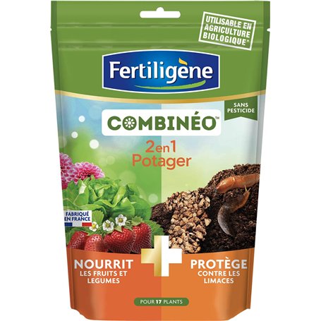 FERTILIGENE FNOUPOT7C - Combinéo Nourrit et Protège Potager Sans Pesticide 700 g - Solution 2 en 1 - Nourrit les fruits et légum