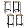 IDMarket - Lot de 4 tabourets de Bar Detroit Design Industriel