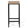 IDMarket - Lot de 4 tabourets de Bar Detroit Design Industriel