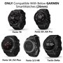 HOMTERN Bracelet de rechange en silicone souple compatible avec Garmin Fenix 7X/6X/6X Pro, Fenix 5X/5X Plus/5X Sapphire, Fenix 3