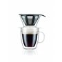K11872-10SA POUR OVER Set filtre à café individuel et mug isotherme en plastique double paroi, 35 cl