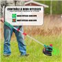 HYECHO 36V Brushless Coupe Bordure Sans Fil avec Batterie 2*2,0Ah, Diamètre de Coupe 35cm, Vitesse Variable, Poignée de Réglable