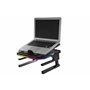 Enermax Support réhausseur Ergonomique de PC Portable/Moniteur Rotatif RGB 360° Pliable, installez jusqu'à 3 périphériques, Char