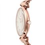 Emporio Armani Montre pour femme, mouvement à deux aiguilles, boîtier en acier inoxydable or rose de 32 mm avec bracelet en acie