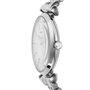 Emporio Armani Montre pour femme, mouvement à deux aiguilles, boîtier en acier inoxydable argenté de 32 mm avec bracelet en acie