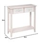 Atmosphera - Console Hina - Bois Blanchi - 2 tiroirs